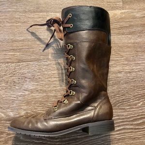 Aerosoles brown and black combat boots